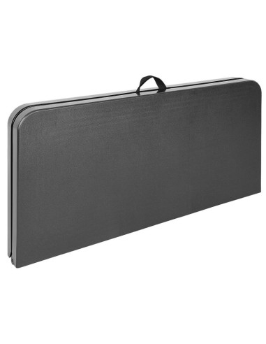 Zestaw cateringowy turystyczny stół składany 86,5x86,5x71cm i 4 krzesła czarny