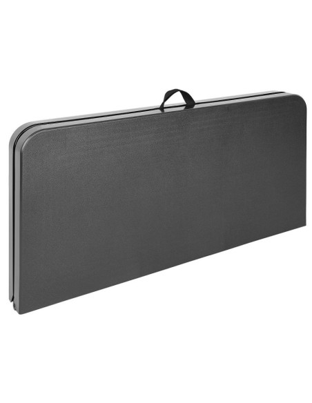 Zestaw cateringowy turystyczny stół składany 86,5x86,5x71cm i 4 krzesła czarny