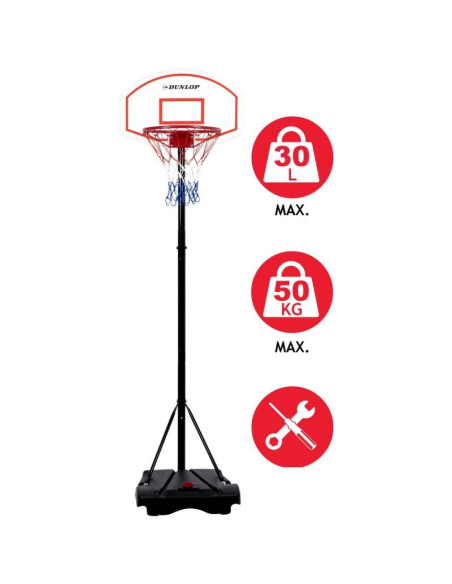 Zestaw regulowany do koszykówki dunlop 1,65-2,05m