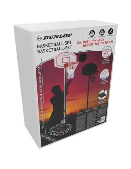 Zestaw regulowany do koszykówki dunlop 1,65-2,05m