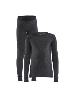 Dziecięcy zestaw bielizny termoaktywnej core wool merino set jr