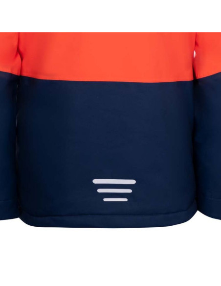 Kurtka zimowa dziecięca trollkids kids hallingdal jacket outdoorowa pomarańczowa/granatowa (226-705)