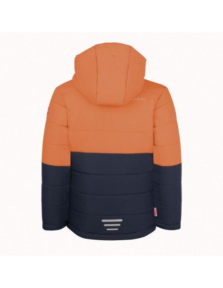 Kurtka narciarska dziecięca trollkids kids hemsedal snow jacket xt zimowa wodoodporna pomarańczowa  (513-176)