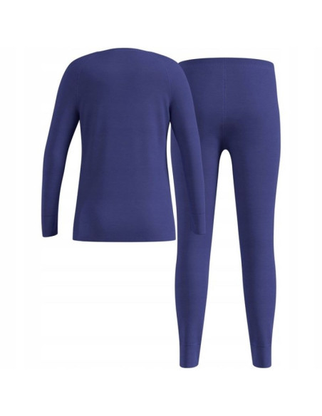 Bielizna termoaktywna - zestaw odlo set long merino 200 roz. 128cm niebieska