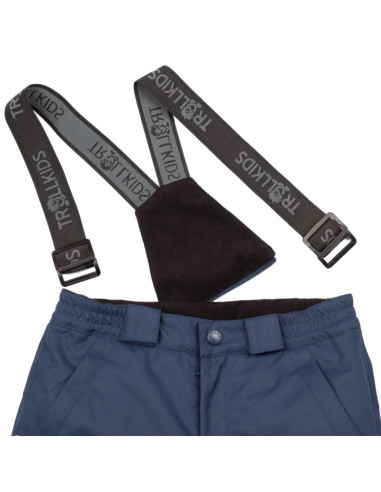 Spodnie zimowe dziecięce trollkids kids hammerfest snow pant wodoodporne granatowe (458-100)