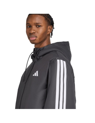 Kurtka męska adidas essentials climawarm 3-stripes insulated hooded czarna jm4042