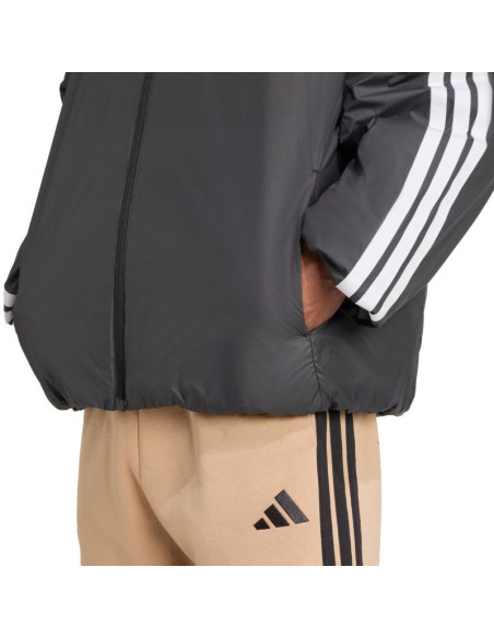 Kurtka męska adidas essentials climawarm 3-stripes insulated hooded czarna jm4042
