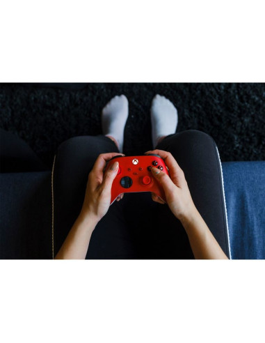 Microsoft xbox series kontroler - pulsujący czerwon