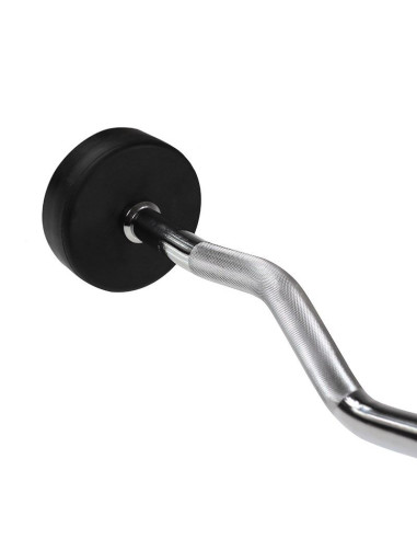 Sztanga/gryf stały gumowany łamany 15 kg hms gsl15