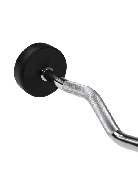 Sztanga/gryf stały gumowany łamany 15 kg hms gsl15