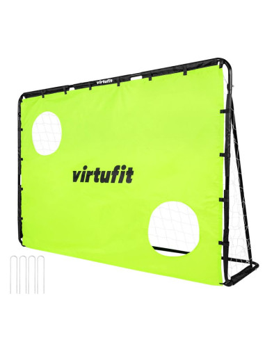 Virtufit bramka piłkarska z matą do strzelania - 215 x 150 cm