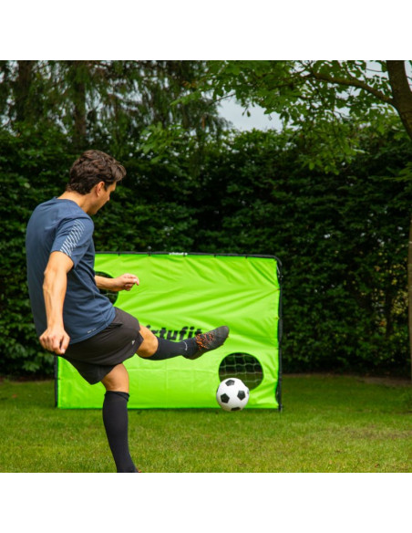Virtufit bramka piłkarska z matą do strzelania - 215 x 150 cm