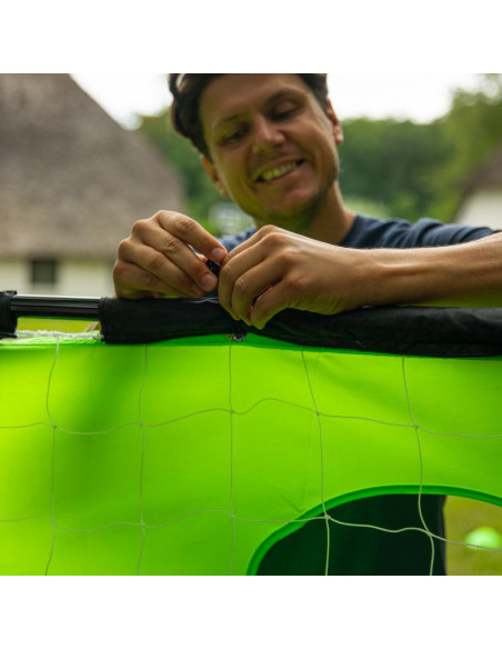 Virtufit bramka piłkarska z matą do strzelania - 215 x 150 cm