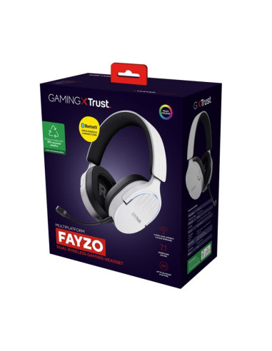 Słuchawki gamingowe trust gxt 491w fayzo wireless white