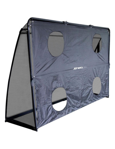 Bramka do piłki nożnej z siatką i tarczą strzelecką 240x160x80cm enero pro