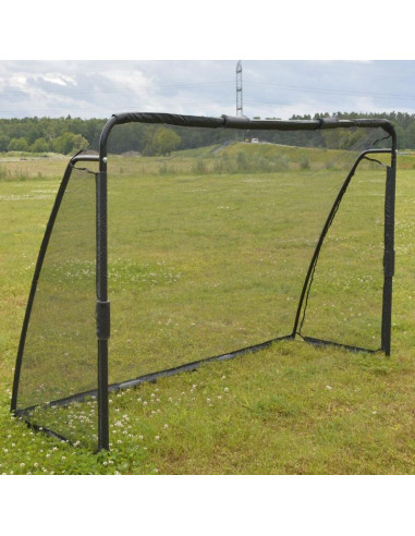 Bramka do piłki nożnej z siatką i tarczą strzelecką 240x160x80cm enero pro