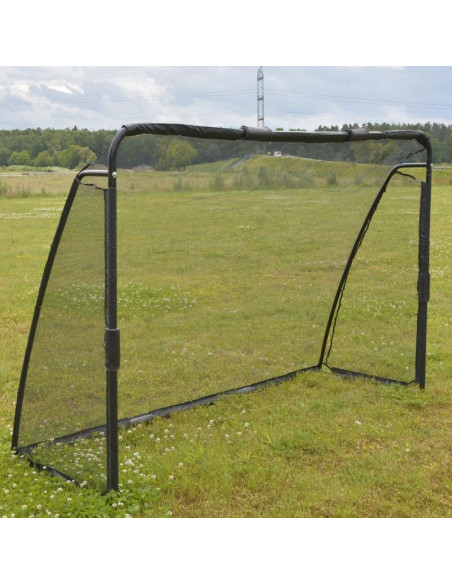 Bramka do piłki nożnej z siatką i tarczą strzelecką 240x160x80cm enero pro