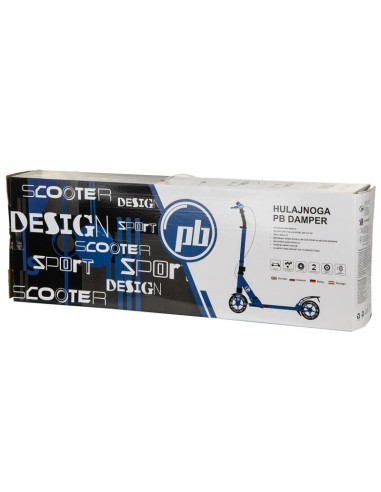Hulajnoga pb damper 200mm 2xamortyzator niebieska
