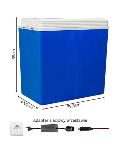 Lodówka turystyczna elektryczna 24l 12/230v redcliffs
