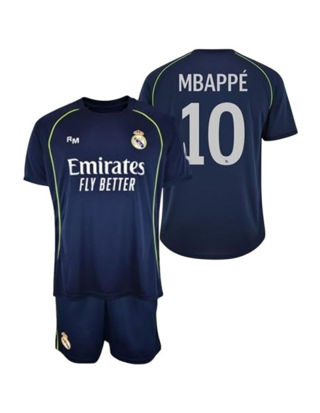 Real madryt komplet koszulka spodenki junior mbappe box rm25b2