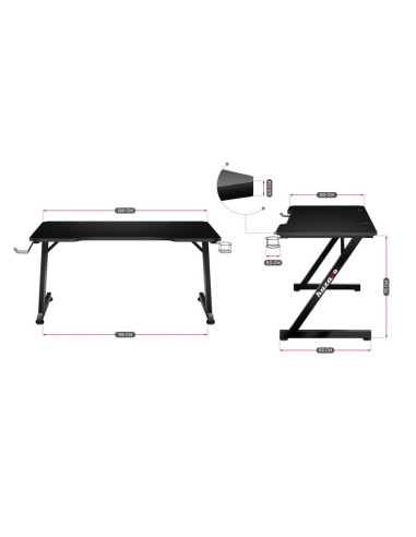 Biurko gamingowe hz-hero 2.5