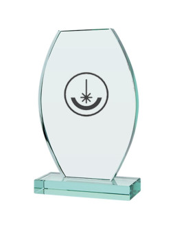 Trofeum szklane grawerowane z etui