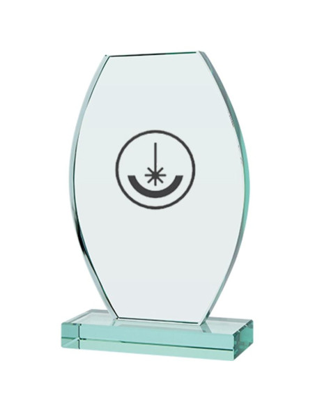 Trofeum szklane grawerowane z etui