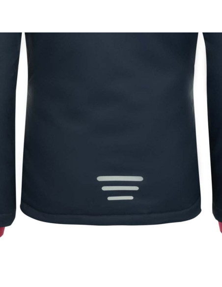 Kurtka z kapturem dziewczęca trollkids girls hallingdal jacket z kapturem granatowa/różowa (223-114)