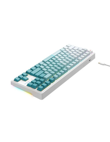 Klawiatura gamingowa havit kb901l (biało-zielony)