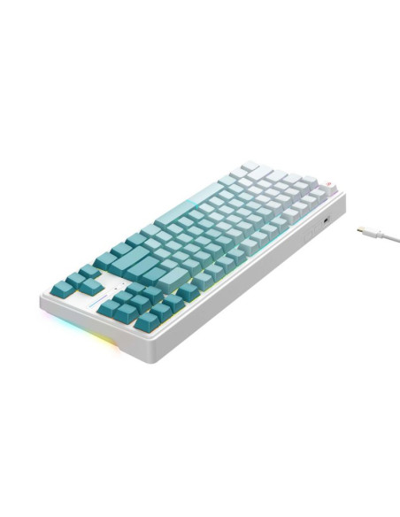 Klawiatura gamingowa havit kb901l (biało-zielony)