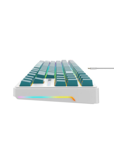 Klawiatura gamingowa havit kb901l (biało-zielony)