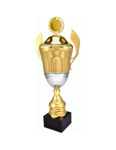 Puchar metalowy złoty z przykrywką 4128/bp