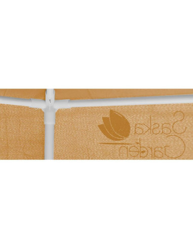 Pawilon ogrodowy sześciokątny 2x2x2x2.5m z moskitierą beżowy