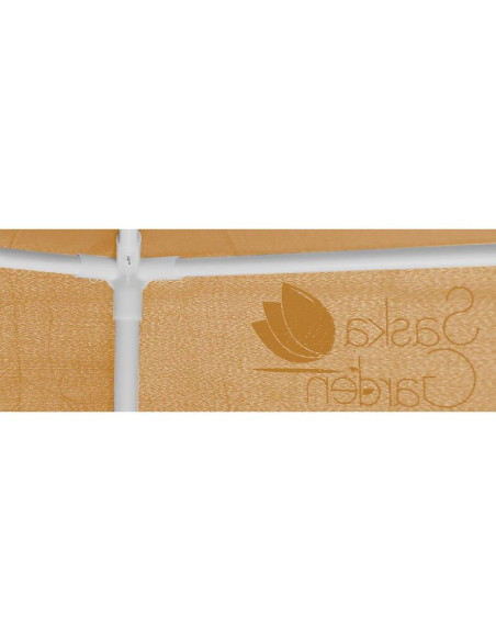 Pawilon ogrodowy sześciokątny 2x2x2x2.5m z moskitierą beżowy