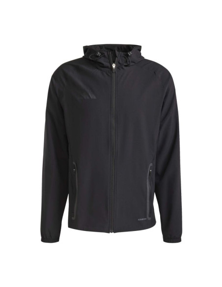 Bluza z kapturem adidas tiro 25 competition vis tech travel - czarny jx9502