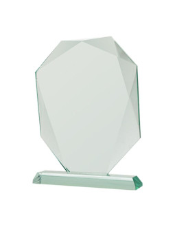 Trofeum szklane z rozklejoną podstawą