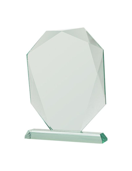 Trofeum szklane z rozklejoną podstawą