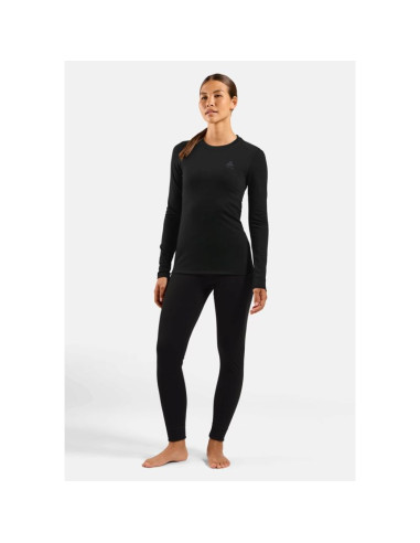 Koszulka damska odlo merino 160 bl top crew neck l/s roz. s czarna