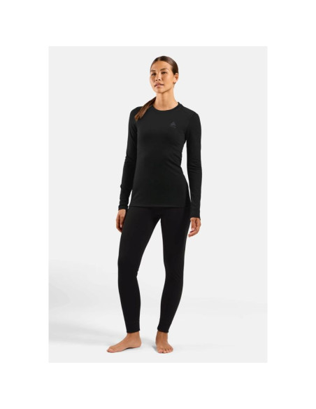 Koszulka damska odlo merino 160 bl top crew neck l/s roz. s czarna