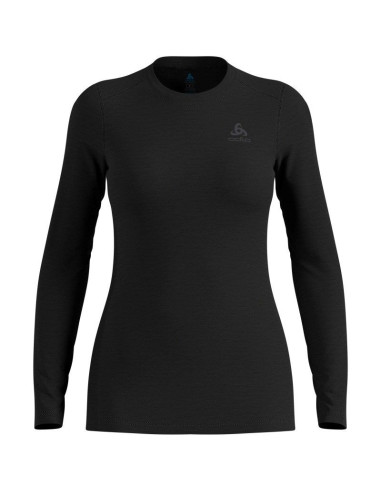 Koszulka damska odlo merino 160 bl top crew neck l/s roz. s czarna