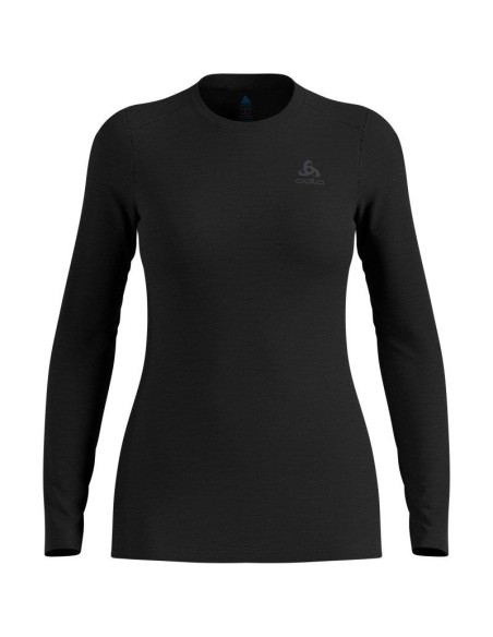 Koszulka damska odlo merino 160 bl top crew neck l/s roz. s czarna