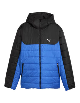 Kurtka męska puma ess hooded padded niebiesko-czarna 685211 13