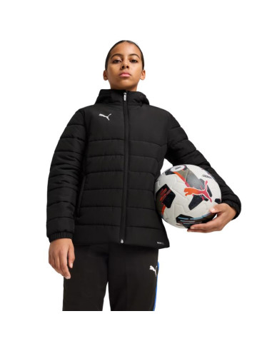 Kurtka dla dzieci puma team additions padded hooded czarna 659738 03