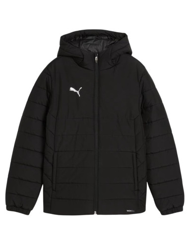 Kurtka dla dzieci puma team additions padded hooded czarna 659738 03