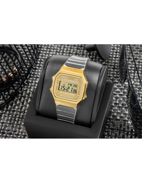 Zegarek damski casio vintage a168xesg-9aef + box