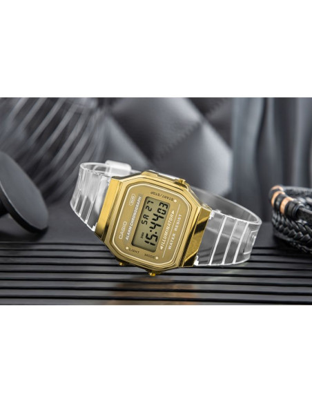 Zegarek damski casio vintage a168xesg-9aef + box