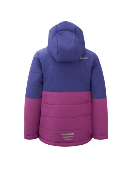 Kurtka zimowa dziecięca trollkids kids hemsedal snow jacket xt ocieplana wodoodporna fioletowa (513-154)
