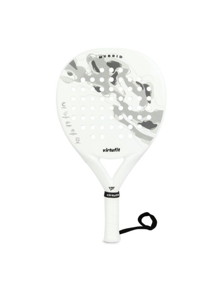 Virtufit rakieta padel hybrid - biało-szara