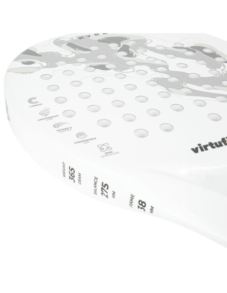 Virtufit rakieta padel hybrid - biało-szara