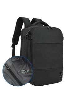 Plecak podróżny kabinowy z pompką noveen ctb500 black 40x20x25 2